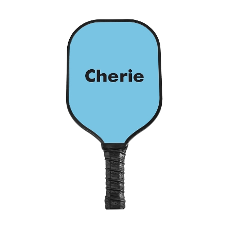 Classic Name Pickleball Paddle-Black-Blue-Block
