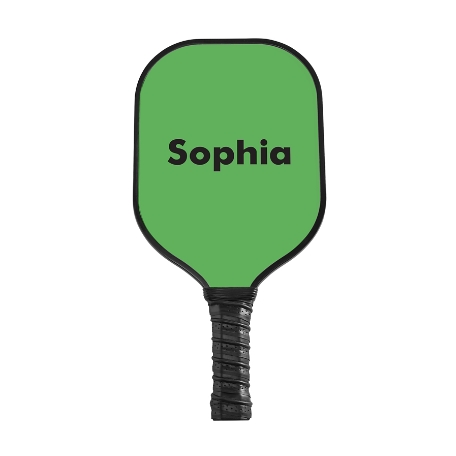 Classic Name Pickleball Paddle-Black-Green-Block