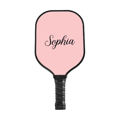 Classic Name Pickleball Paddle-Black-Pink-Script