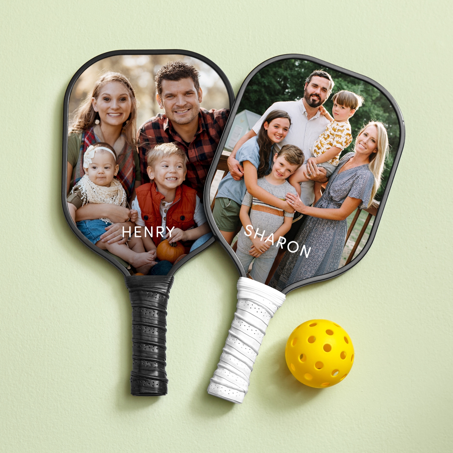 Fun Photo with Name Pickleball Paddle