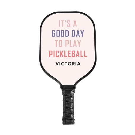 It's a Good Day Pickleball Paddle - Black - Pink