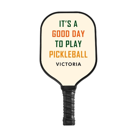 It's a Good Day Pickleball Paddle - Black - Yellow