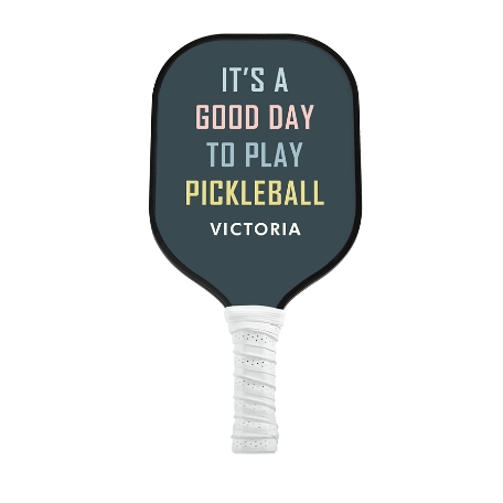 It's a Good Day Pickleball Paddle - White - Blue
