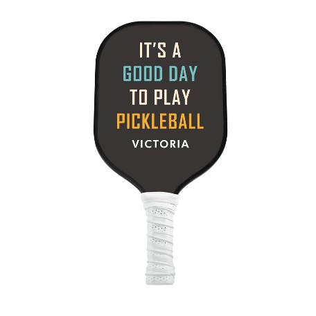 It's a Good Day Pickleball Paddle - White - Gray