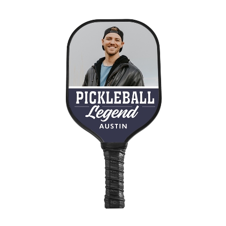 Legend Photo Pickleball Paddle - Black - Navy