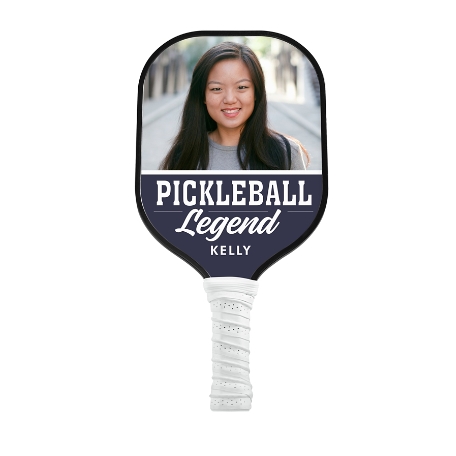 Legend Photo Pickleball Paddle - White - Navy