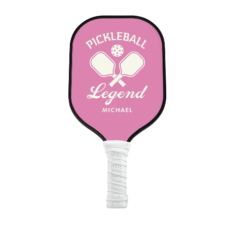 Legend Pickleball Paddle - White - Pink