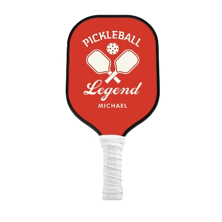 Legend Pickleball Paddle - White - Red