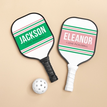 Preppy Stripes Pickleball Paddle