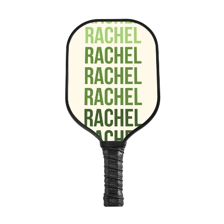 Repeating Name Pickleball Paddle - Black - Green