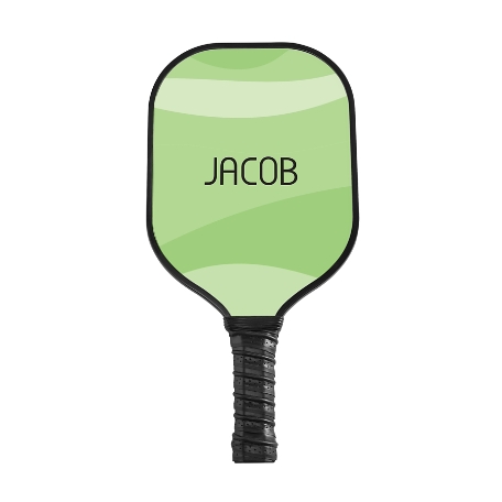 Retro Waves Pickleball Paddle - Black - Green