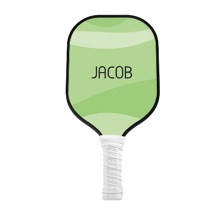 Retro Waves Pickleball Paddle - White - Green