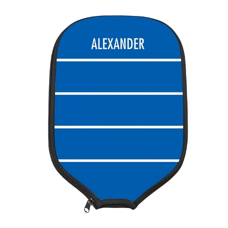 Simple Modern Stripe Pickleball Paddle Cover - Blue