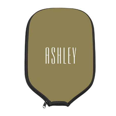 Simple Name Pickleball Paddle Cover - Green