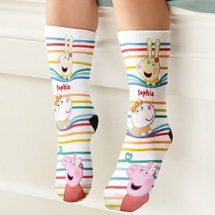 Peppa Pig Rainbow Stripes Socks
