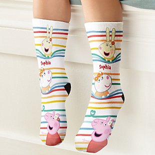 Peppa Pig Rainbow Stripes Socks