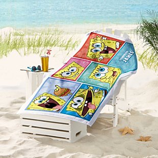 SpongeBob™ SquarePants Faces Beach Towel