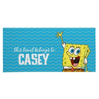 Wavy Ocean SpongeBob™ SquarePants Beach Towel - Standard