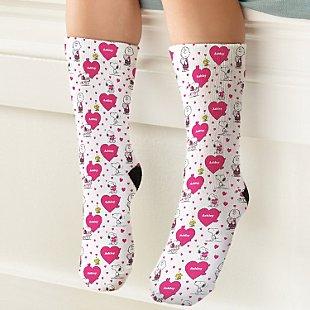 PEANUTS® Hearts Socks