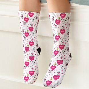 PEANUTS® Hearts Socks