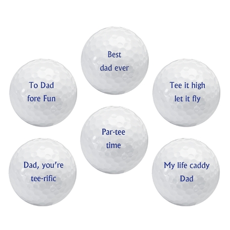 TaylorMade® Personalized Golf Balls - Different Messages - Set of 6