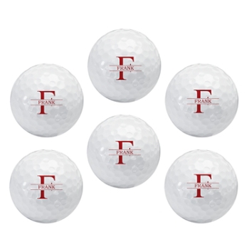 TaylorMade® Personalized Golf Ball Sets - Initial/Name - Set of 6