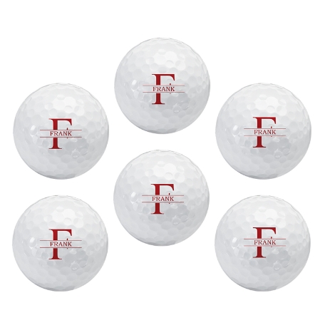 TaylorMade® Personalized Golf Balls - Initial/Name - Set of 6