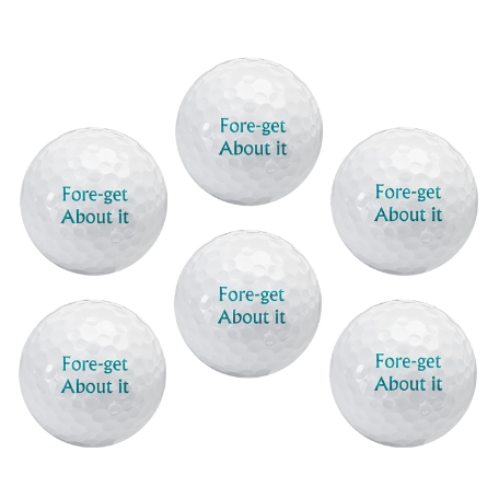 TaylorMade® Personalized Golf Ball Sets - Same Message - Set of 6
