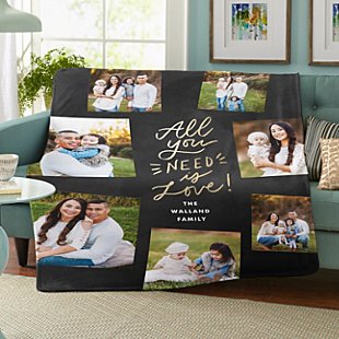 All You Need Photo Plush Blanket