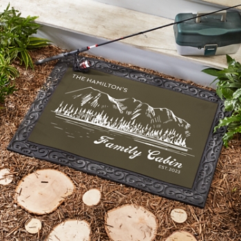 Family Cabin Doormat