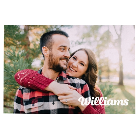 Family Name Photo Doormat - 24x36