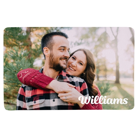 Family Name Photo Doormat - 17x27