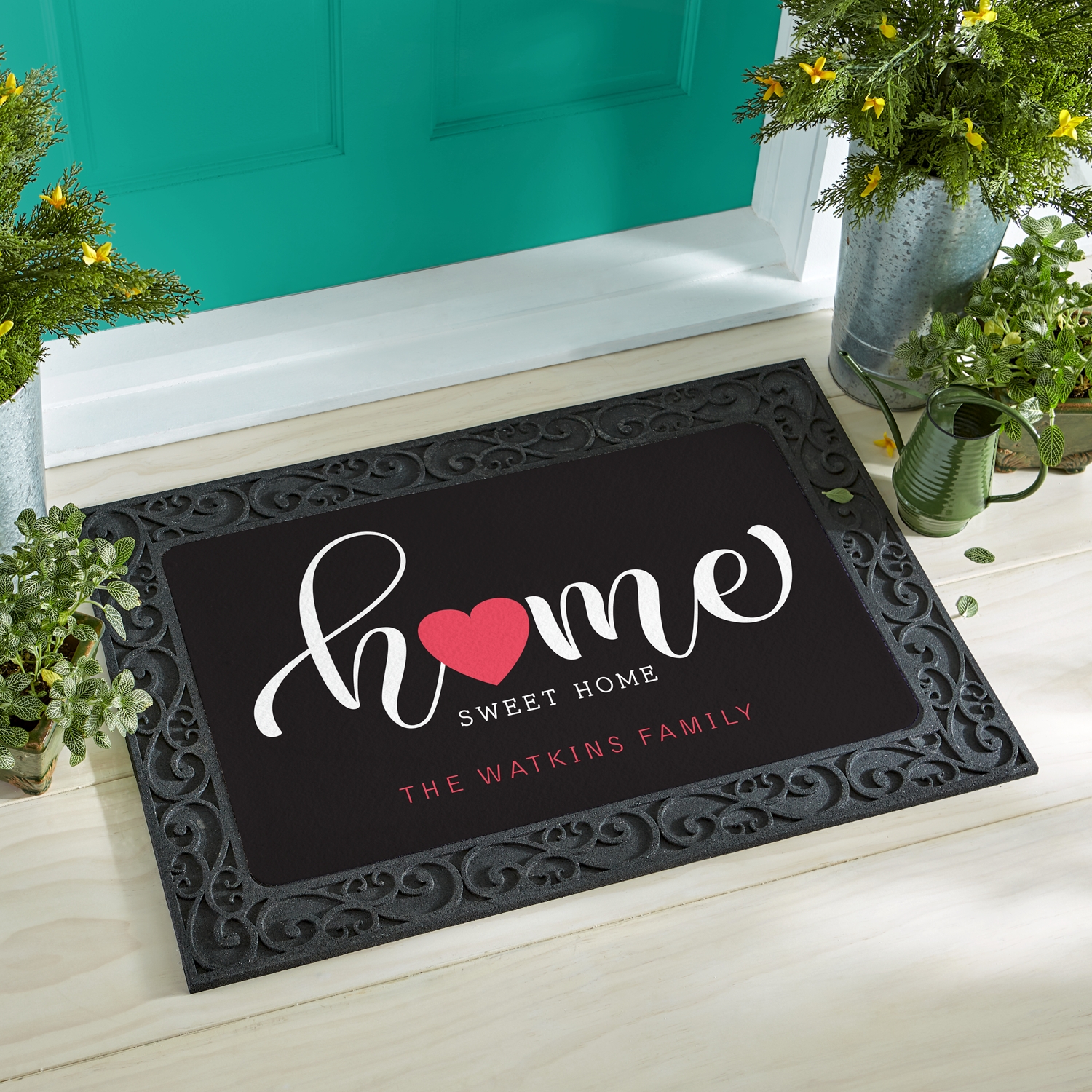 Home Sweet Home Doormat, New Home Gift, Welcome Door Mat, Wedding Gift