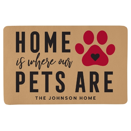 Home Is Where Our Pets Are Doormat - 17x27