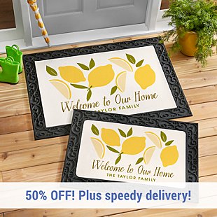 Lemon Welcome Doormat