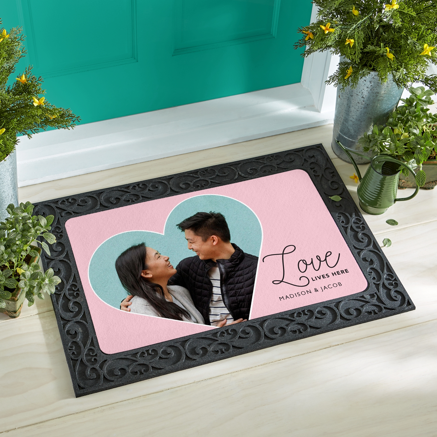 Love Lives Here Photo Doormat