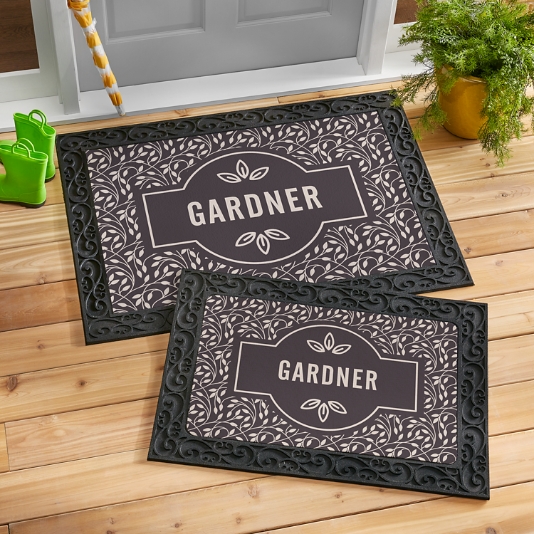 Vines & Leaves Family Doormat Personal Creations