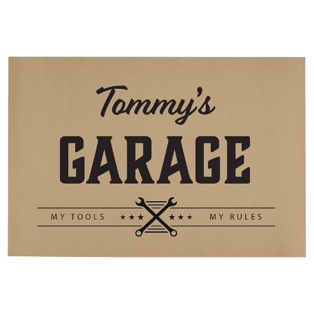 His Place Doormat - 24x36