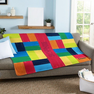 Kids Crayola Plush Throw Blanket from ONLY $8.49 Each! (+ CUTE Pillows Too!)