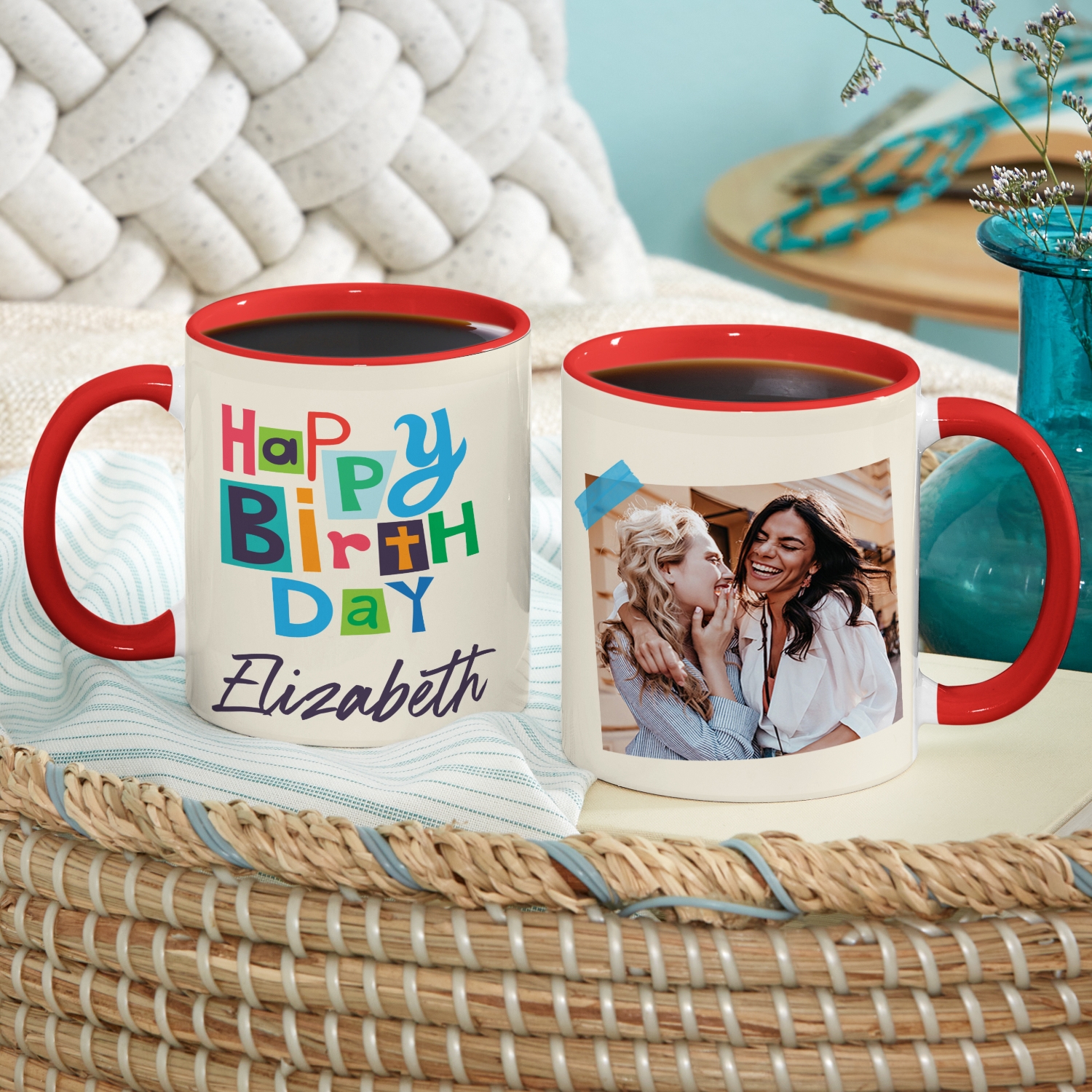 Happy Birthday Photo Mug