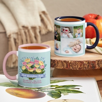 Tulip Bouquet Photo Mug