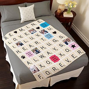 Scrabble® Be Mine Blanket