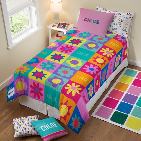 Crayola™ Floral Quilt Duvet Cover
