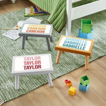 Repeating Name Step Stool