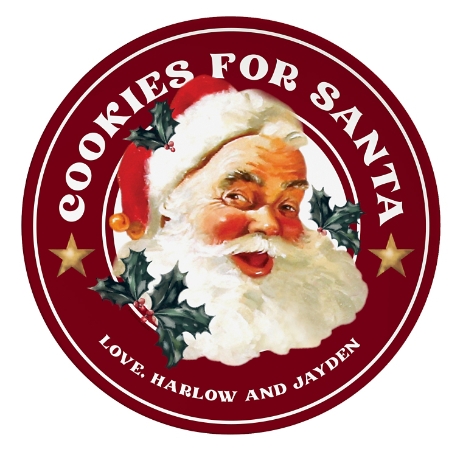Christmas Plate-Cookies for Santa