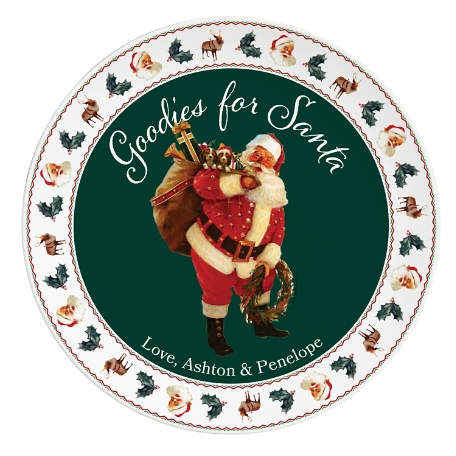 Christmas Plate-Goodies for Santa