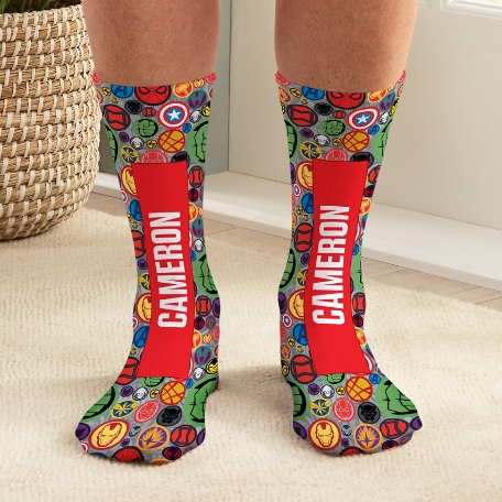 Marvel Icon Pattern Socks
