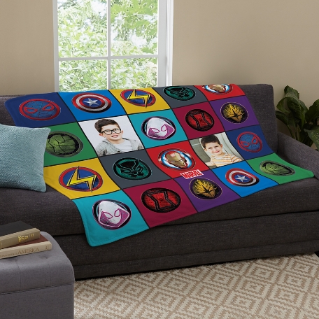 Marvel Photo Quilt Plush Blanket