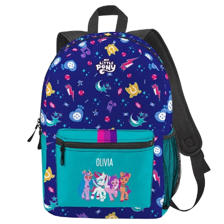 My Little Pony All Over Print Backpack-Blue