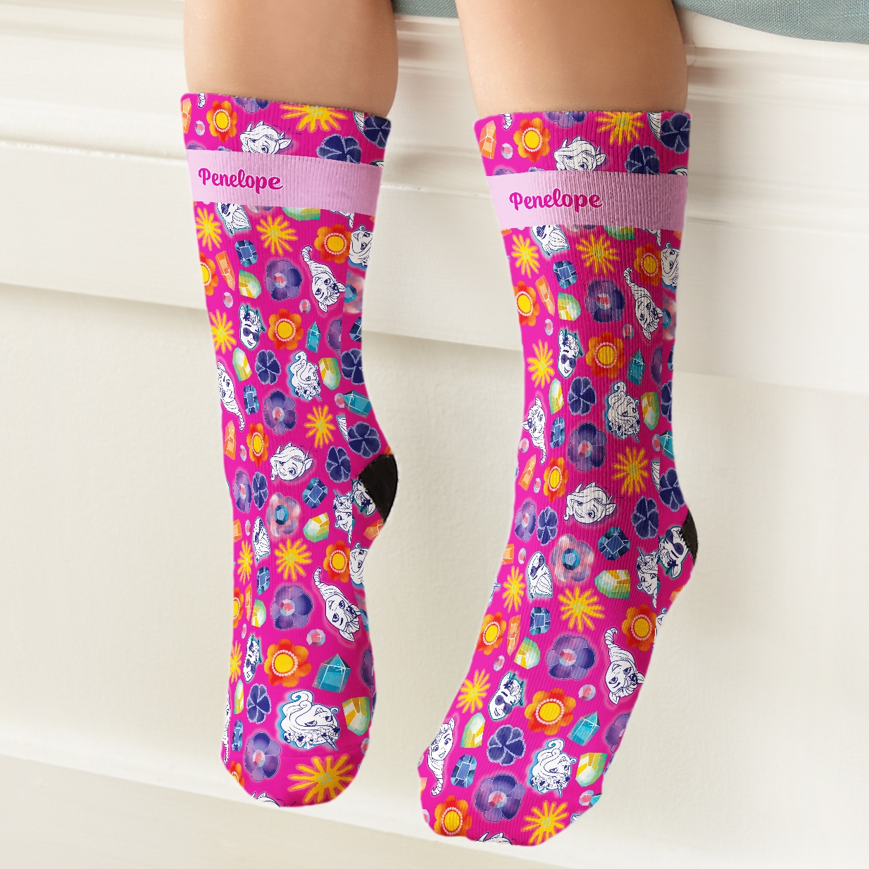 My Little Pony Crystals Pattern Socks